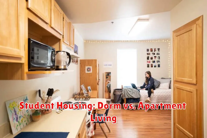 Student Housing: Dorm vs. Apartment Living