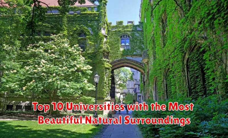 Top 10 Universities with the Most Beautiful Natural Surroundings